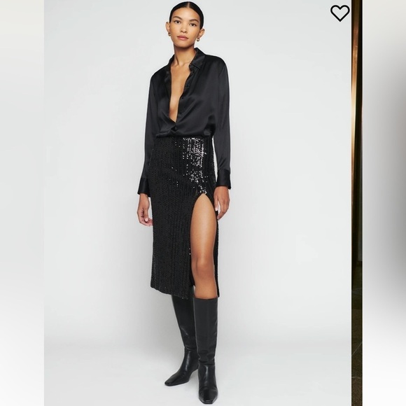 Reformation Galaxy Skirt in Black New with Tags! - Picture 7 of 11